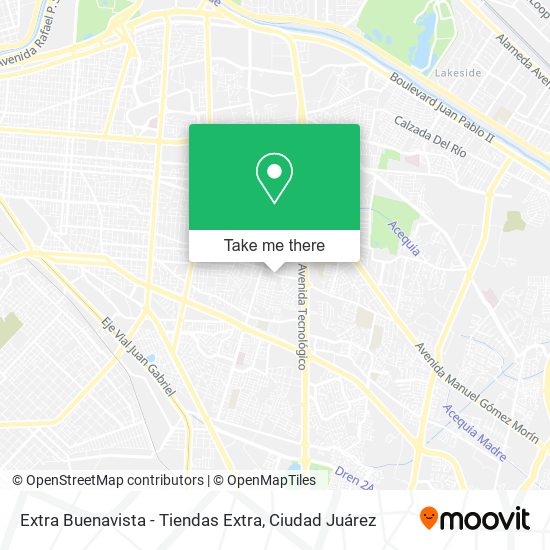 Mapa de Extra Buenavista - Tiendas Extra