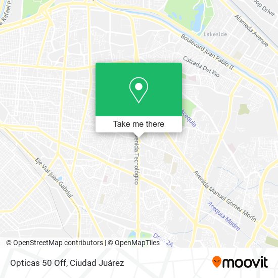 Mapa de Opticas 50 Off
