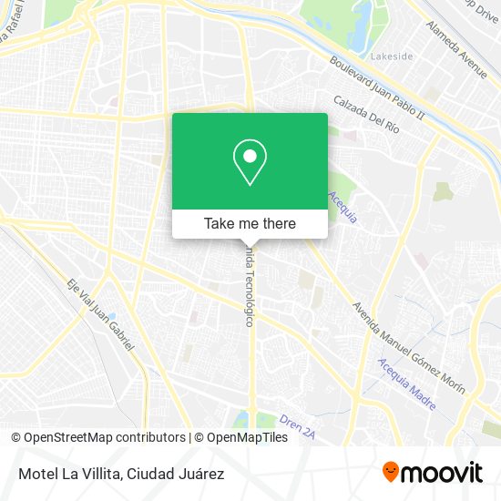 Mapa de Motel La Villita