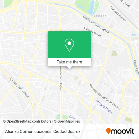 Alianza Comunicaciones map