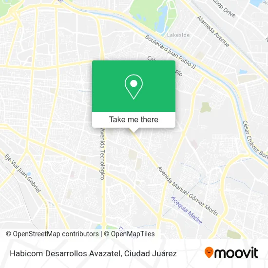 Habicom Desarrollos Avazatel map