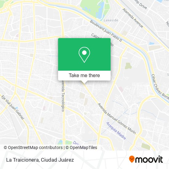 La Traicionera map