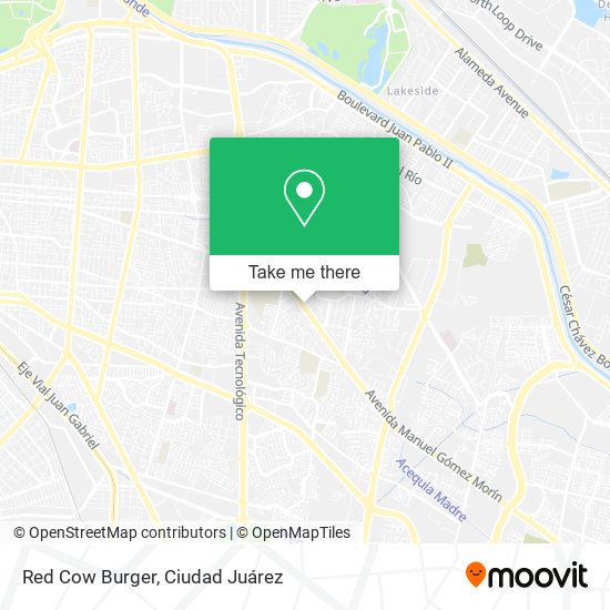 Mapa de Red Cow Burger