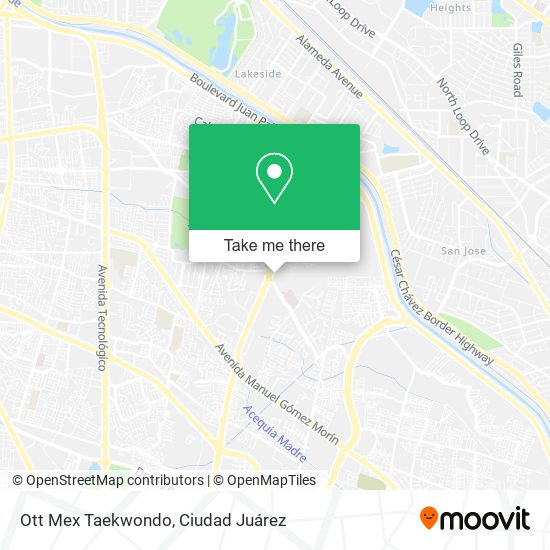 Ott Mex Taekwondo map