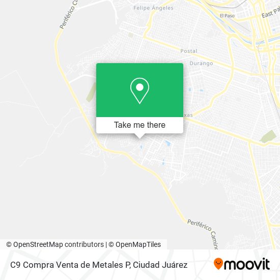 Mapa de C9 Compra Venta de Metales P