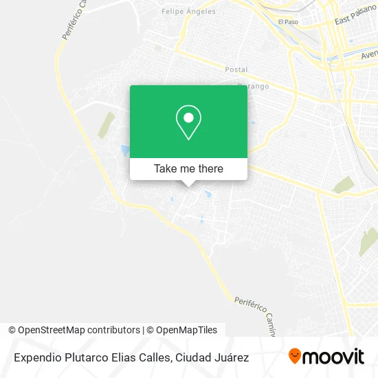 Mapa de Expendio Plutarco Elias Calles