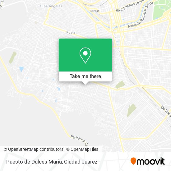 Mapa de Puesto de Dulces Maria