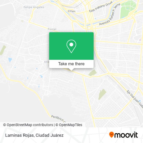 Mapa de Laminas Rojas