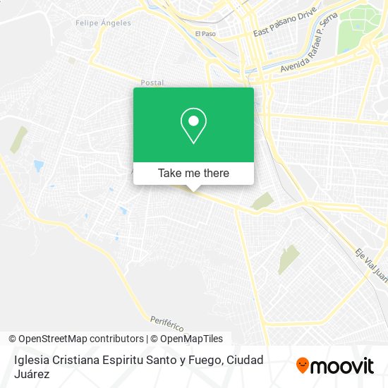 Iglesia Cristiana Espiritu Santo y Fuego map