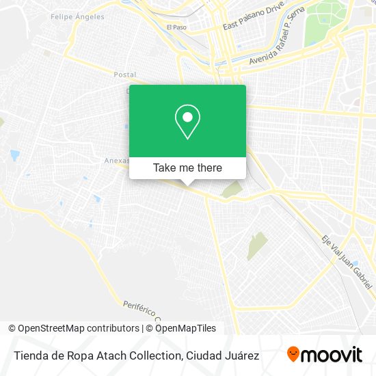 Tienda de Ropa Atach Collection map
