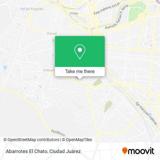 Mapa de Abarrotes El Chato