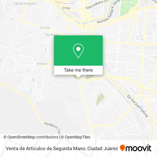Mapa de Venta de Articulos de Segunda Mano