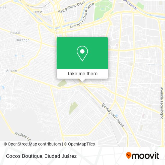 Cocos Boutique map