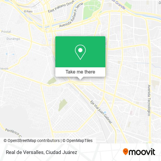 Real de Versalles map