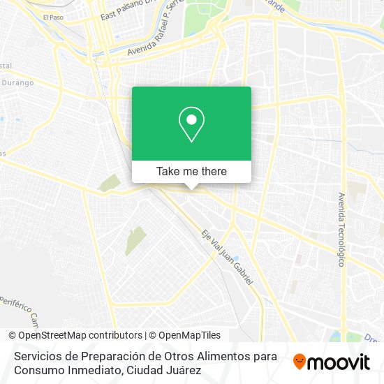 Servicios de Preparación de Otros Alimentos para Consumo Inmediato map