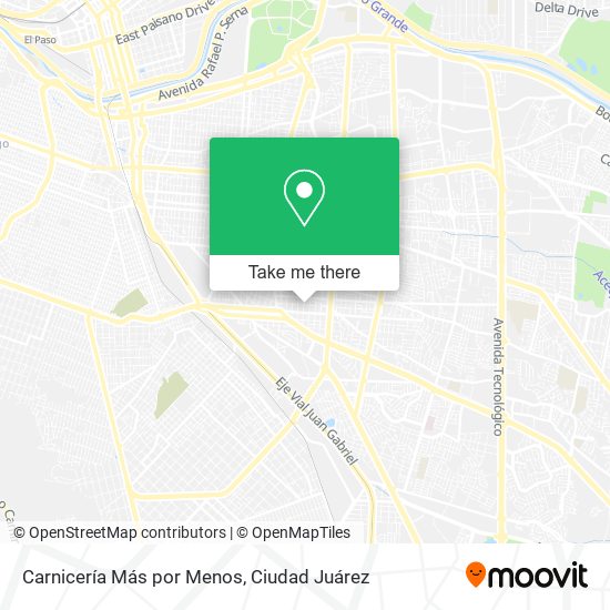 Carnicería Más por Menos map