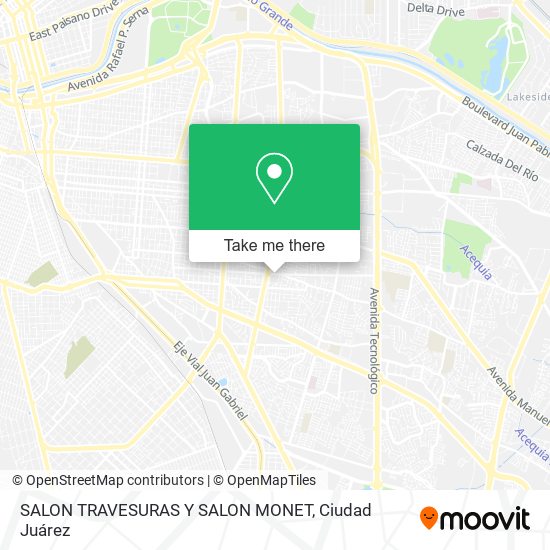 SALON TRAVESURAS Y SALON MONET map