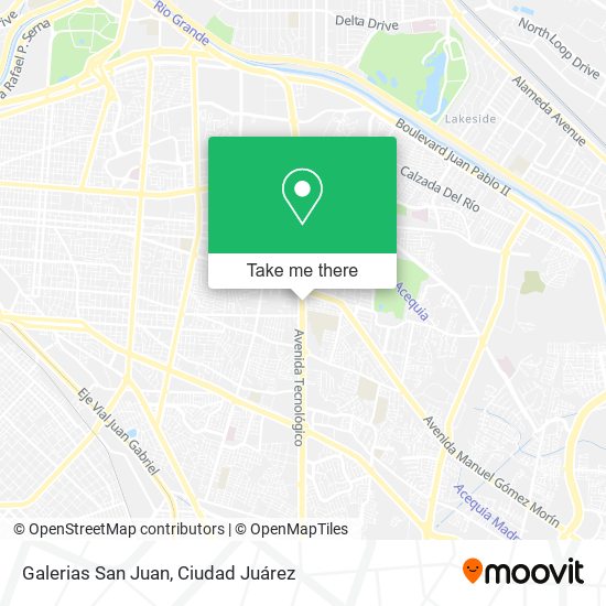 Galerias San Juan map