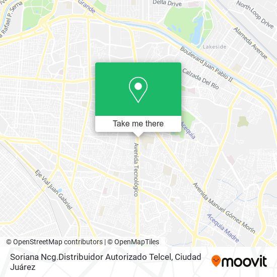 Mapa de Soriana Ncg.Distribuidor Autorizado Telcel
