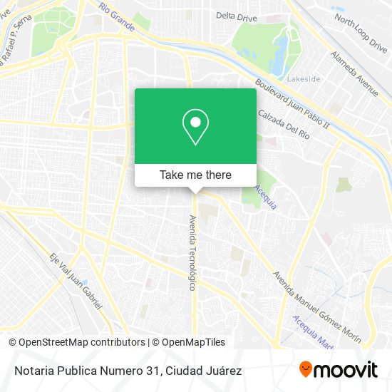 Notaria Publica Numero 31 map