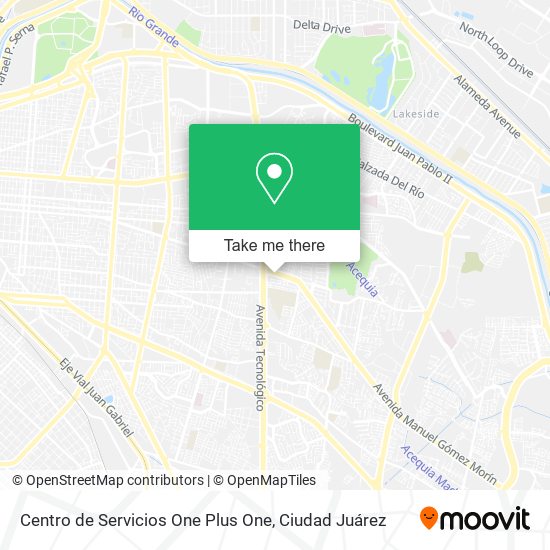 Centro de Servicios One Plus One map