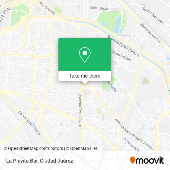 Mapa de La Playita Bar