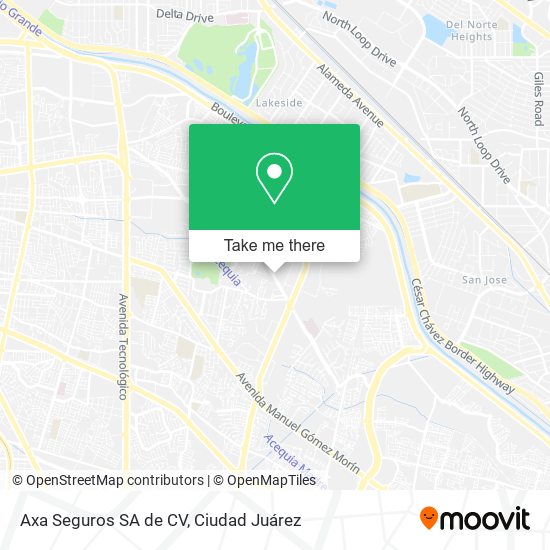 Mapa de Axa Seguros SA de CV