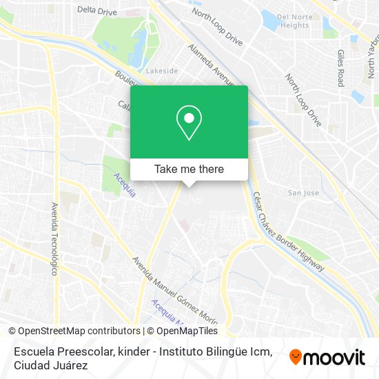 Escuela Preescolar, kinder - Instituto Bilingüe Icm map