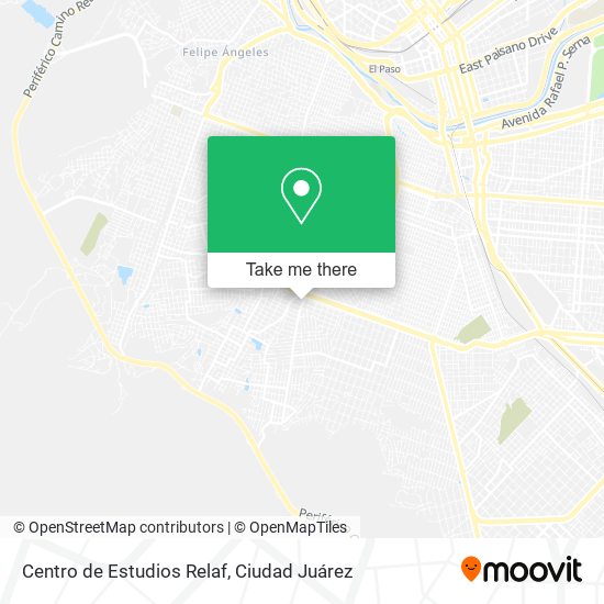 Mapa de Centro de Estudios Relaf