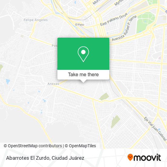 Abarrotes El Zurdo map