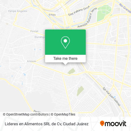 Lideres en Alimentos SRL de Cv map