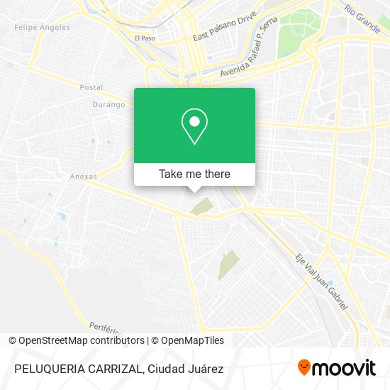 Mapa de PELUQUERIA CARRIZAL