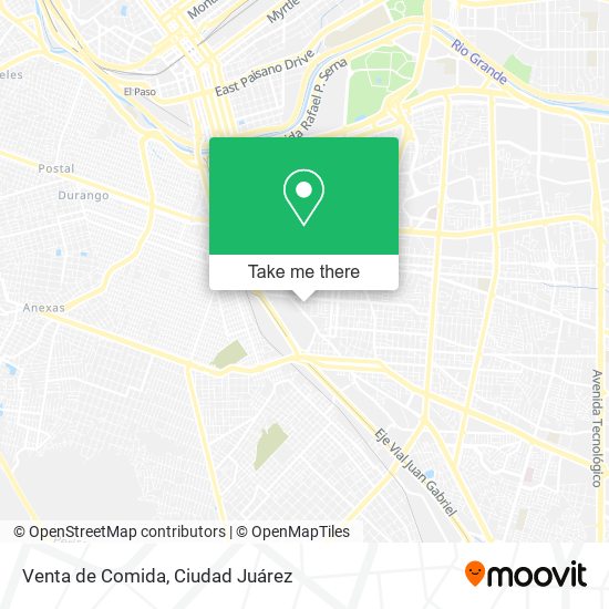 Venta de Comida map