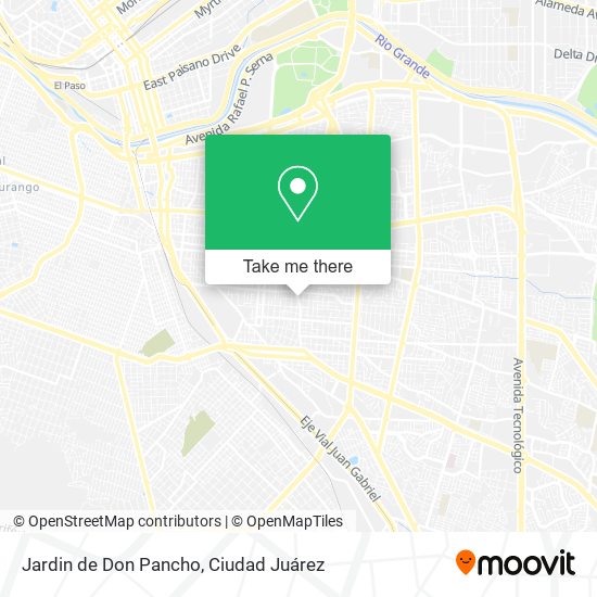 Jardin de Don Pancho map