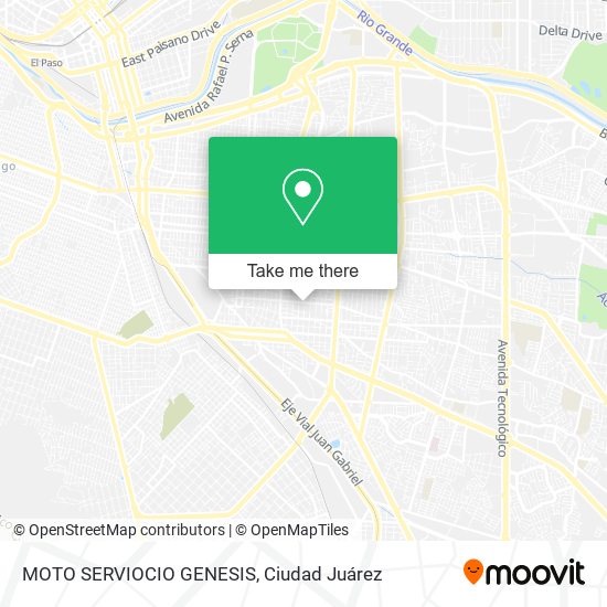 Mapa de MOTO SERVIOCIO GENESIS