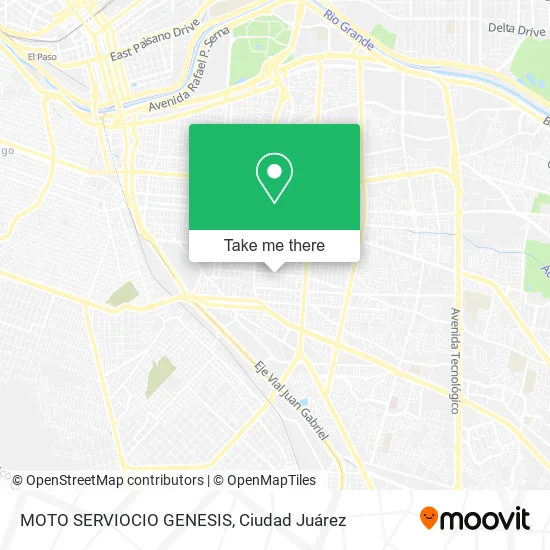 MOTO SERVIOCIO GENESIS map