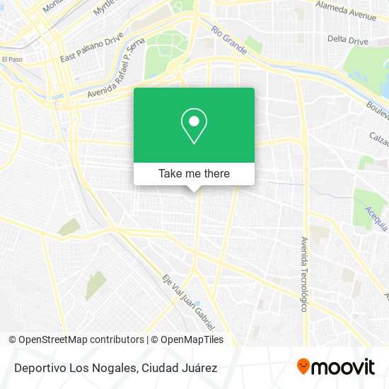 Mapa de Deportivo Los Nogales