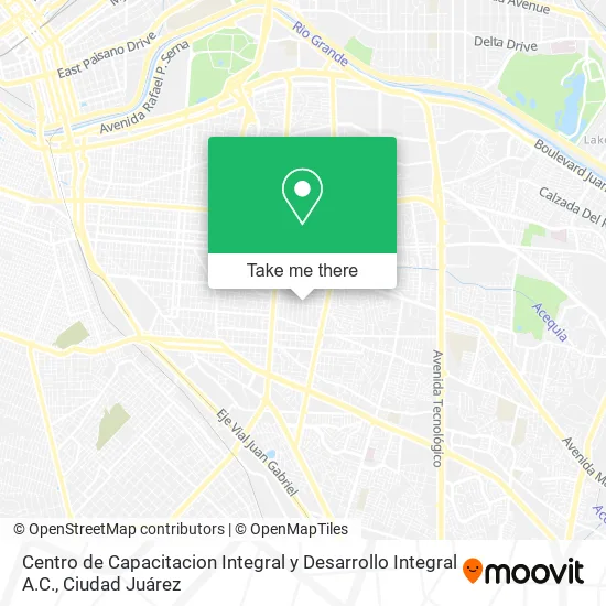 Centro de Capacitacion Integral y Desarrollo Integral A.C. map