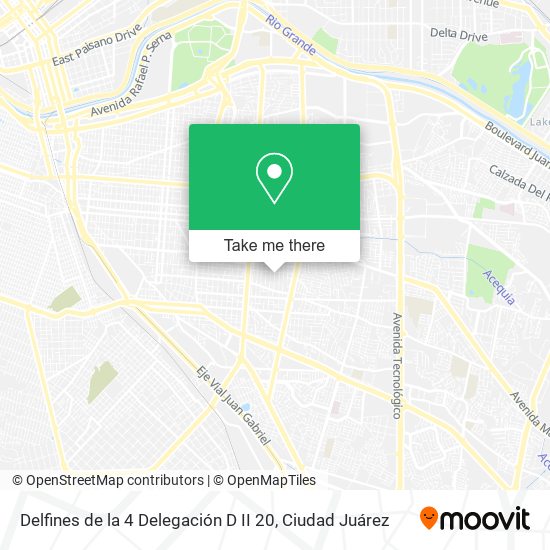 Delfines de la 4 Delegación D II 20 map