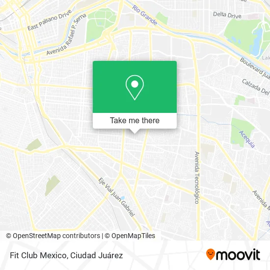 Fit Club Mexico map