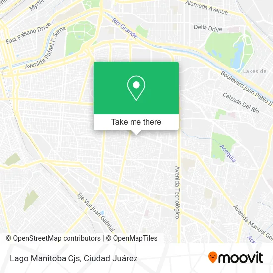 Lago Manitoba Cjs map