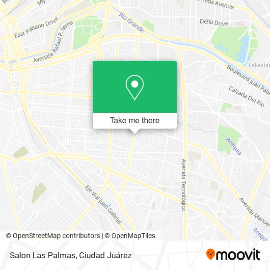 Salon Las Palmas map