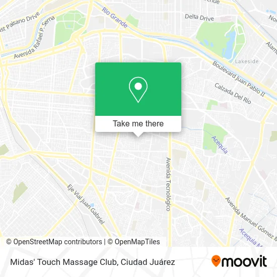 Midas' Touch Massage Club map