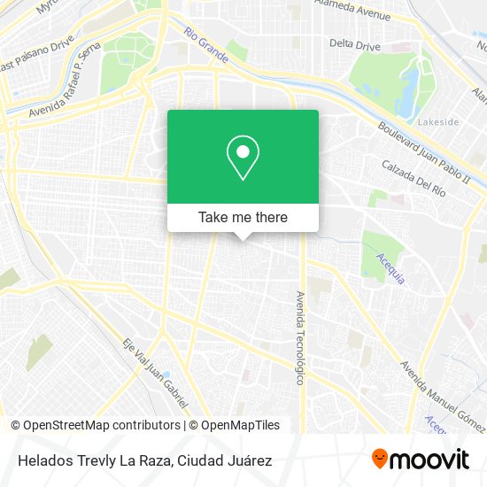Helados Trevly La Raza map