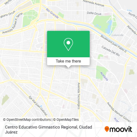 Centro Educativo Gimnastico Regional map