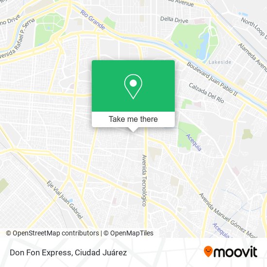 Don Fon Express map