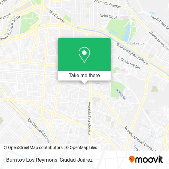 Burritos Los Reymons map
