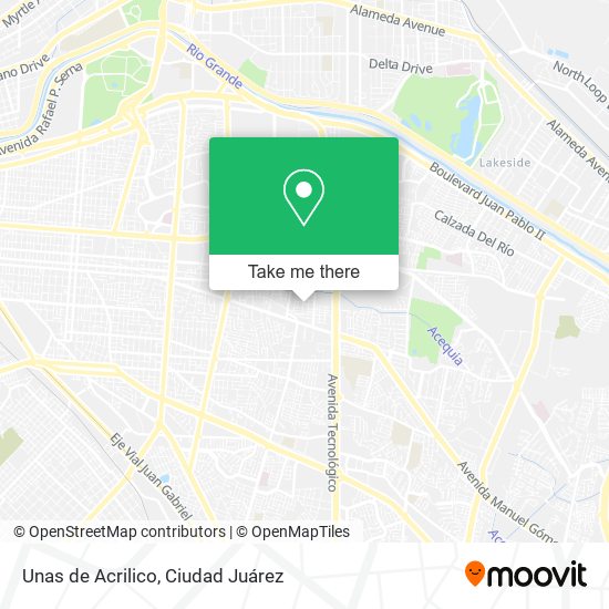 Unas de Acrilico map