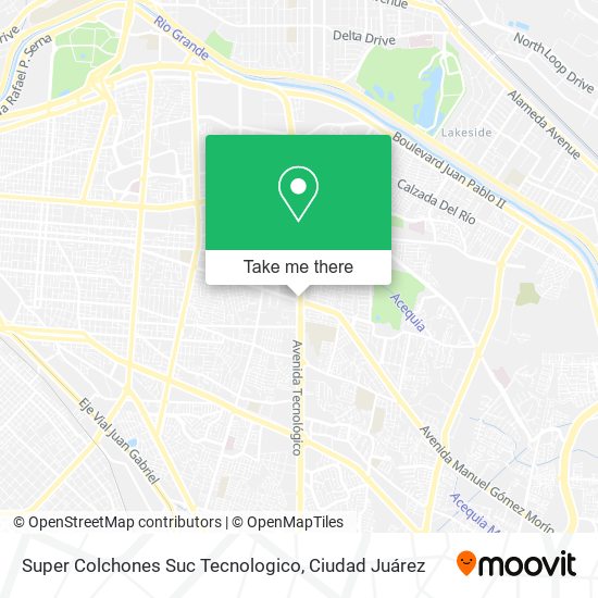 Super Colchones Suc Tecnologico map