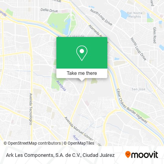 Ark Les Components, S.A. de C.V. map
